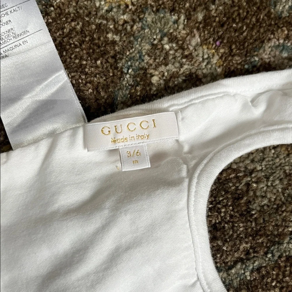 Gucci Pink and White Baby Matching Set